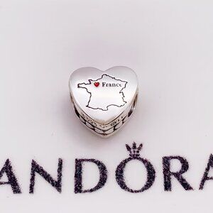 Pandora I love France Heart Charm